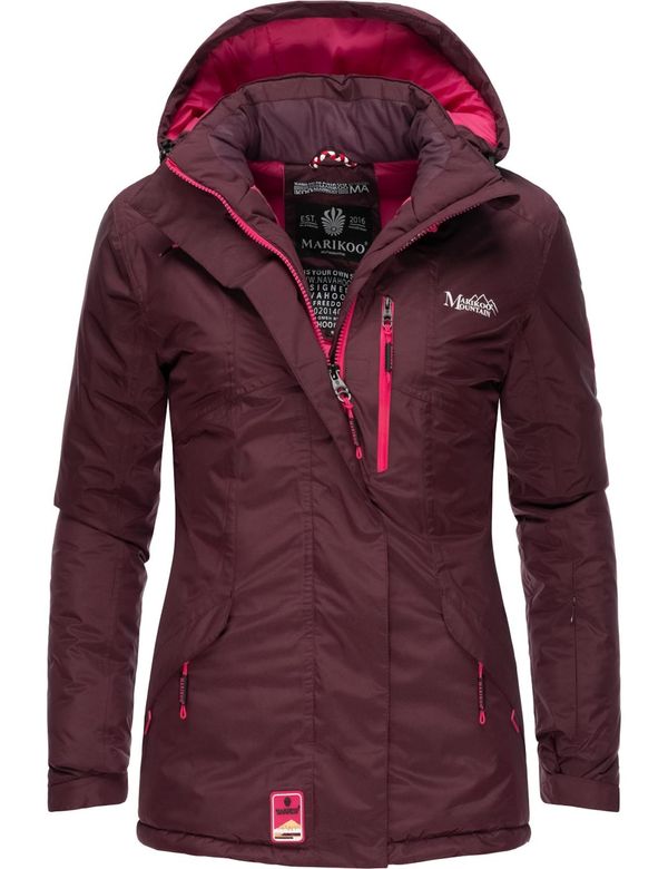 MARIKOO MARIKOO Tehnička jakna 'Rabeaa'  burgund / bijela