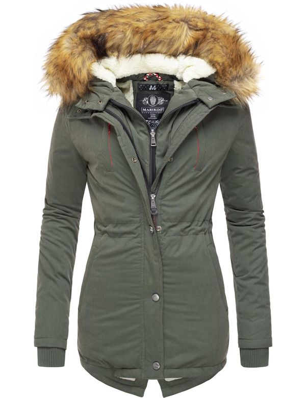 MARIKOO MARIKOO Zimska parka 'Akira'  maslinasta / vuneno bijela