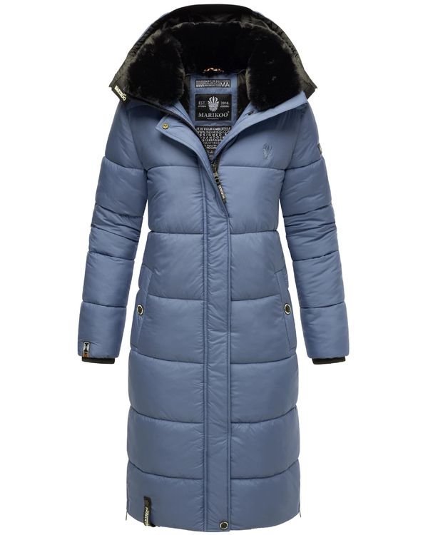 MARIKOO MARIKOO Zimski kaput 'Reliziaa'  sivkasto plava / crna