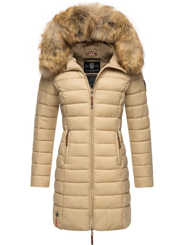 MARIKOO MARIKOO Zimski kaput 'Rose'  boja slonovače / smeđa / crvena