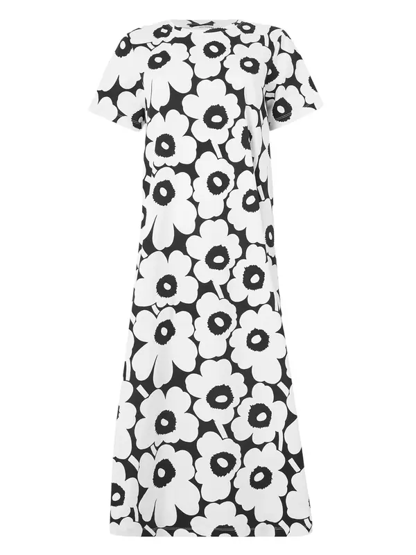 Marimekko Marimekko Ljetna haljina 'PISTEINEN UNIKKO'  crna / prljavo bijela