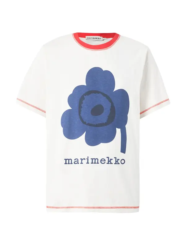 Marimekko Marimekko Majica 'TARTTUA UNIKKO PLACEMENT'  mornarsko plava / noćno plava / bijela