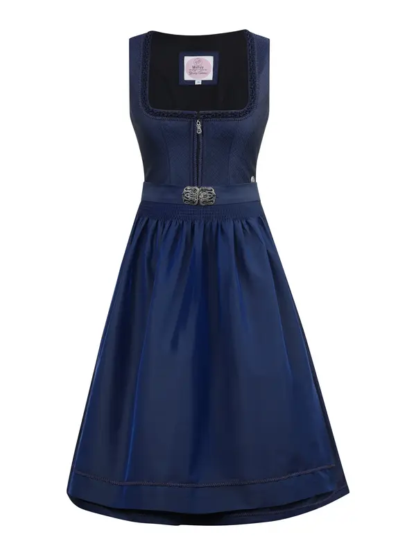 MARJO MARJO Dirndl 'Eschau'  mornarsko plava / kobalt plava