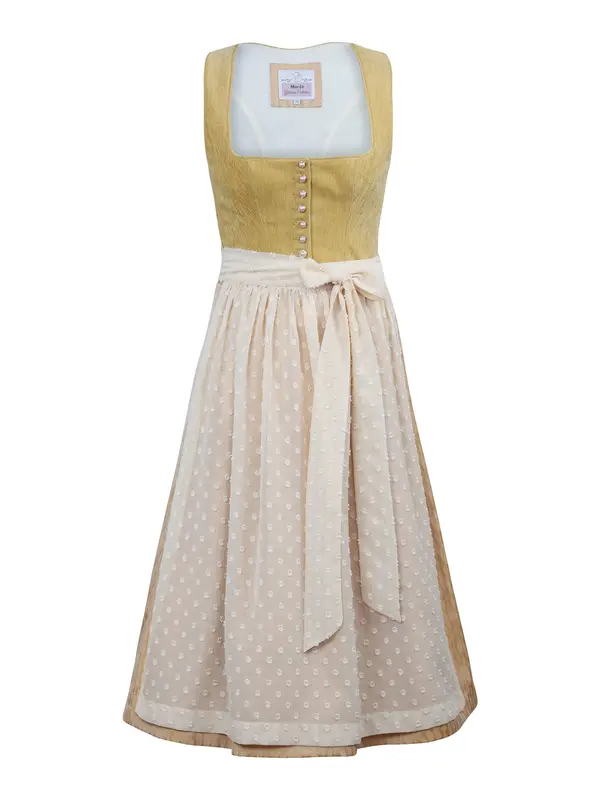 MARJO MARJO Dirndl 'Wolfersdorf'  boja pijeska / cappuccino / med