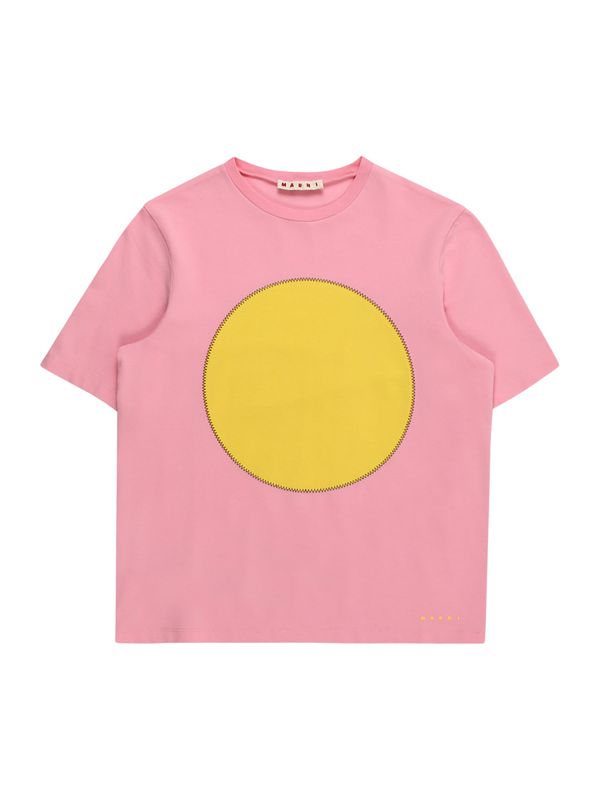 Marni Marni Majica  žuta / svijetloroza / crna