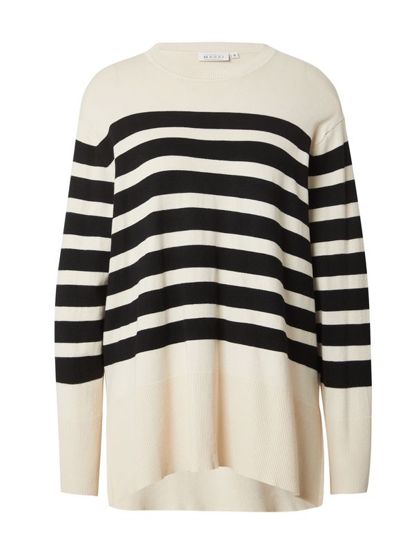 Masai Masai Pulover 'Fasona'  crna / prljavo bijela