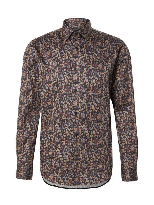 Matinique Matinique Košulja 'Trostol'  čokolada / hrđavo smeđa / cappuccino / siva