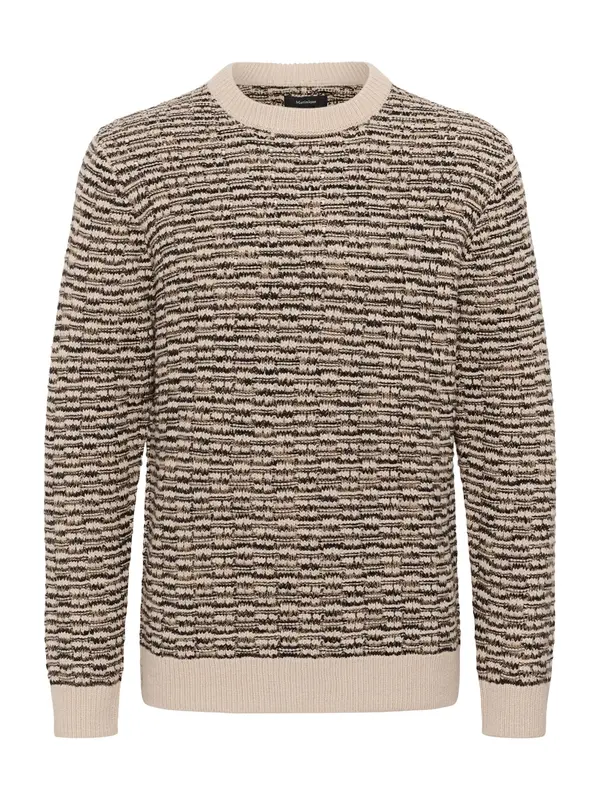 Matinique Matinique Pulover 'MATriton'  smeđa / crna