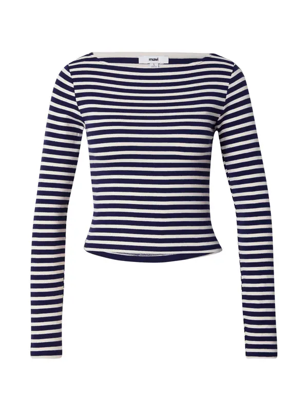 Mavi Mavi Majica  mornarsko plava / vuneno bijela