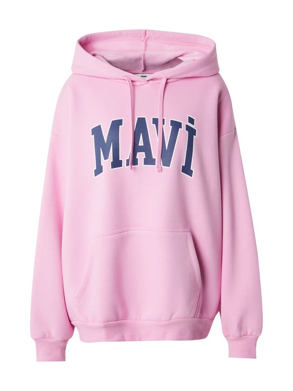 Mavi Mavi Sweater majica  mornarsko plava / orhideja bijela / bijela
