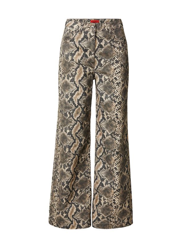 MAX&Co. MAX&Co. Hlače 'PARURE'  bež / cappuccino / antracit siva