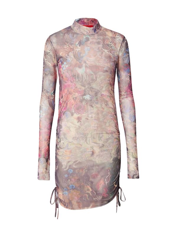 MAX&Co. MAX&Co. Koktel haljina 'RAFIA'  plava / smeđa / siva / roza