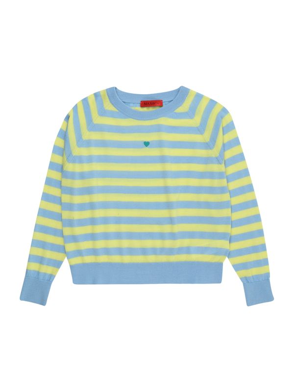 MAX&Co. MAX&Co. Pulover  nebesko plava / žuta / zelena