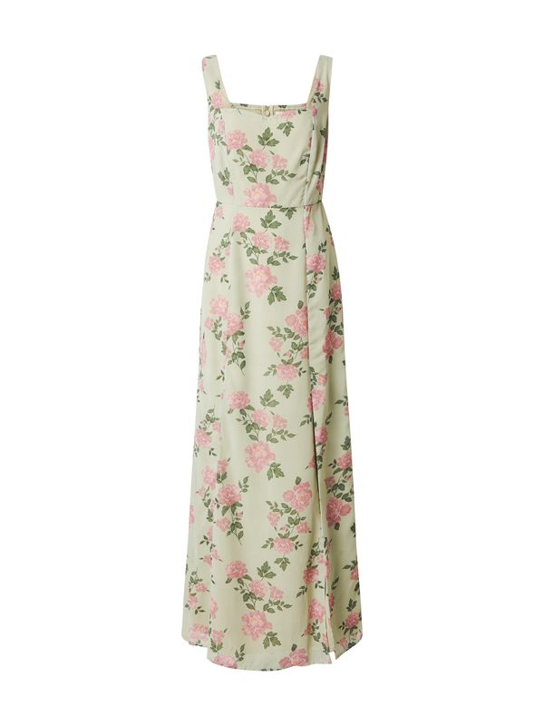 Maya Deluxe Maya Deluxe Haljina  zelena / pastelno zelena / roza