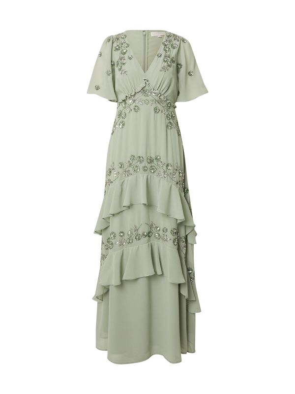 Maya Deluxe Maya Deluxe Večernja haljina  zelena / pastelno zelena / srebro
