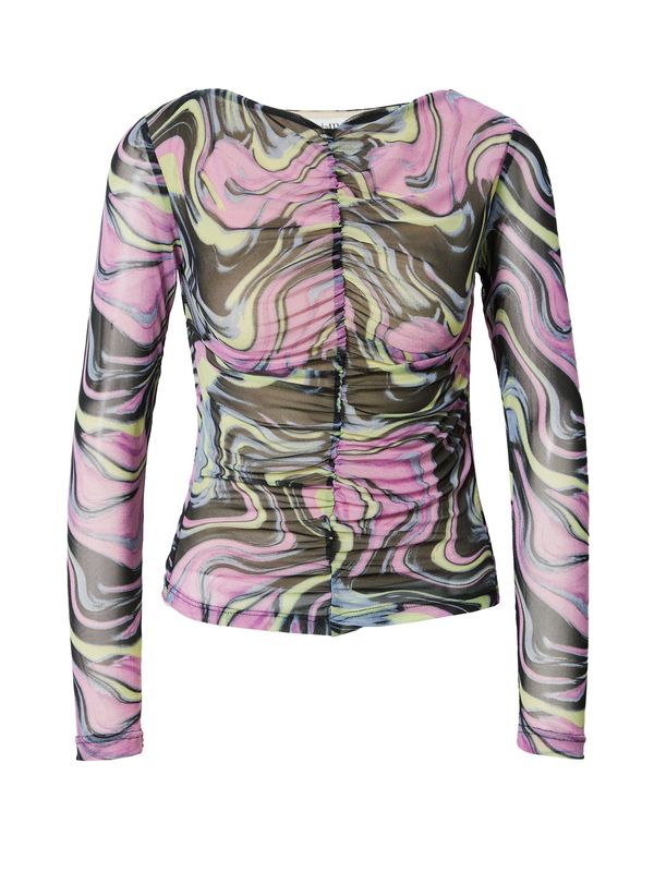 mbym mbym Majica 'Jeevan'  žuta / ljubičasta / crna