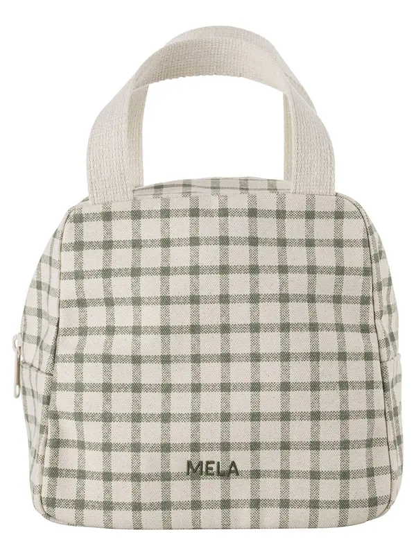 MELA MELA Kozmetička torbica 'Jasmeet'  bež siva / zelena