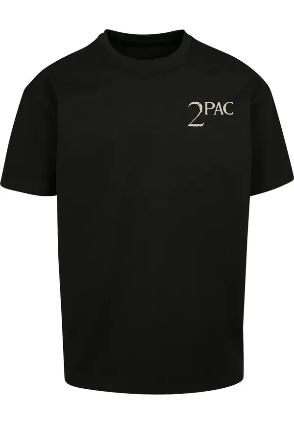 Merchcode Merchcode Majica '2Pac I Ain't Mad At Cha'  sivkasto bež / antracit siva / crna