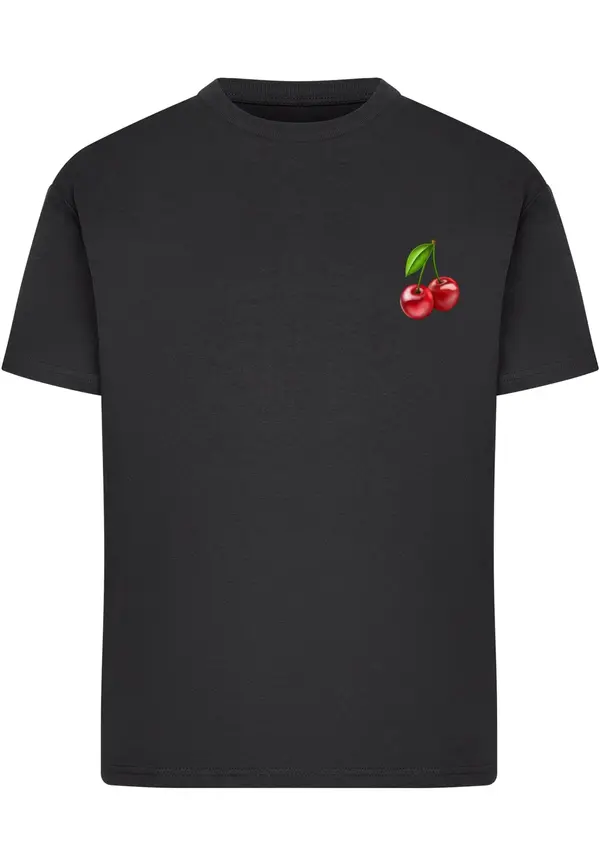 Merchcode Merchcode Majica 'Cherries 2'  zelena / crvena / crna