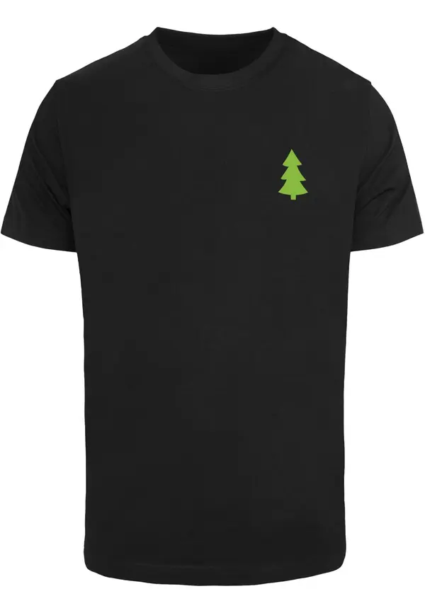 Merchcode Merchcode Majica 'Christmas Vibes'  zelena / crvena / crna