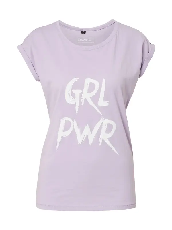 Merchcode Merchcode Majica 'Grl Pwr'  ljubičasta / bijela