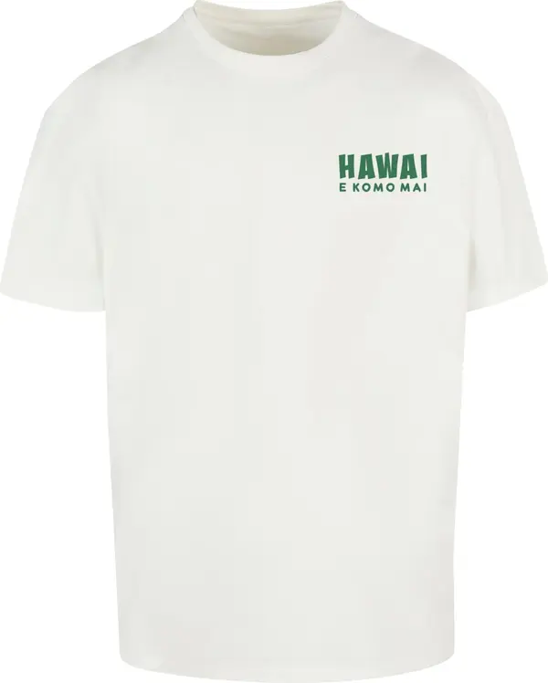 Merchcode Merchcode Majica 'Hawai'  zelena / svijetla bež