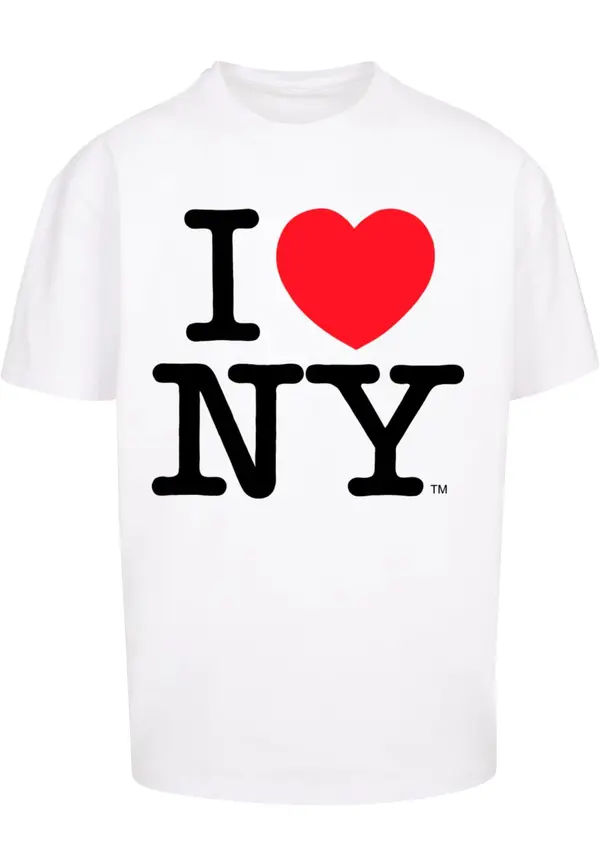 Merchcode Merchcode Majica 'I Love NY'  crvena / crna / bijela