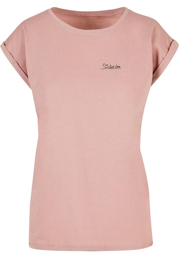 Merchcode Merchcode Majica 'Just Love'  roza / crna