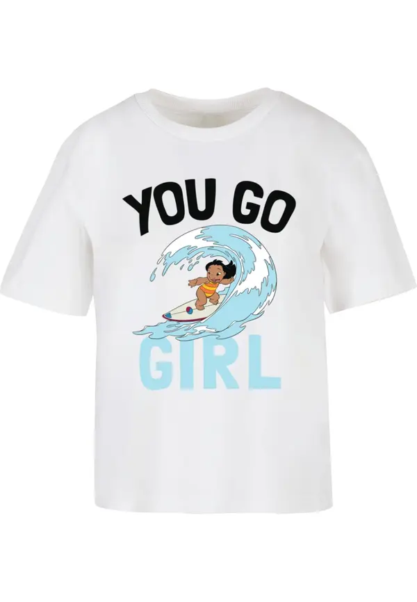 Merchcode Merchcode Majica 'Lilo & Stitch You Go Girl'  miks boja / bijela