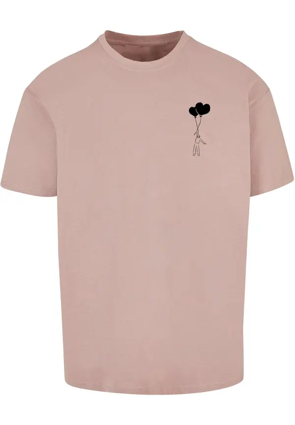 Merchcode Merchcode Majica 'Love In The Air'  nude / crna