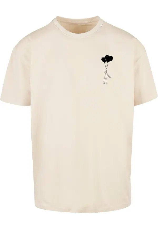 Merchcode Merchcode Majica 'Love In The Air'  pijesak / crna