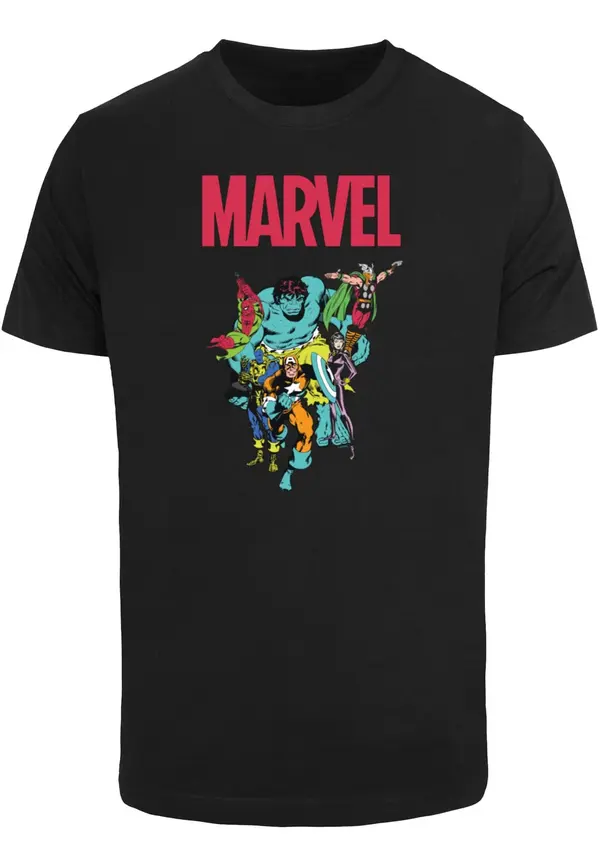 Merchcode Merchcode Majica 'Marvel Universe Avengers Pop Group'  tirkiz / zelena / crvena / crna