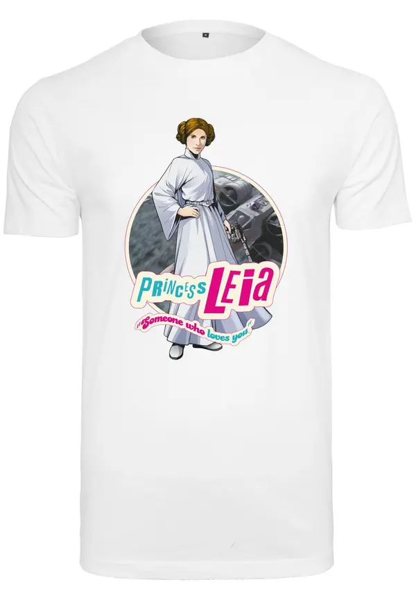 Merchcode Merchcode Majica 'Star Wars Leia'  miks boja / bijela
