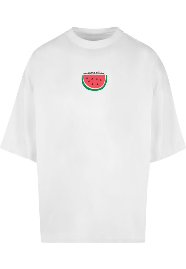 Merchcode Merchcode Majica 'Summer - Summertime'  zelena / crvena / bijela