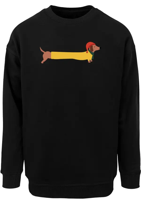 Merchcode Merchcode Sweater majica 'Christmas Dog'  miks boja / crna