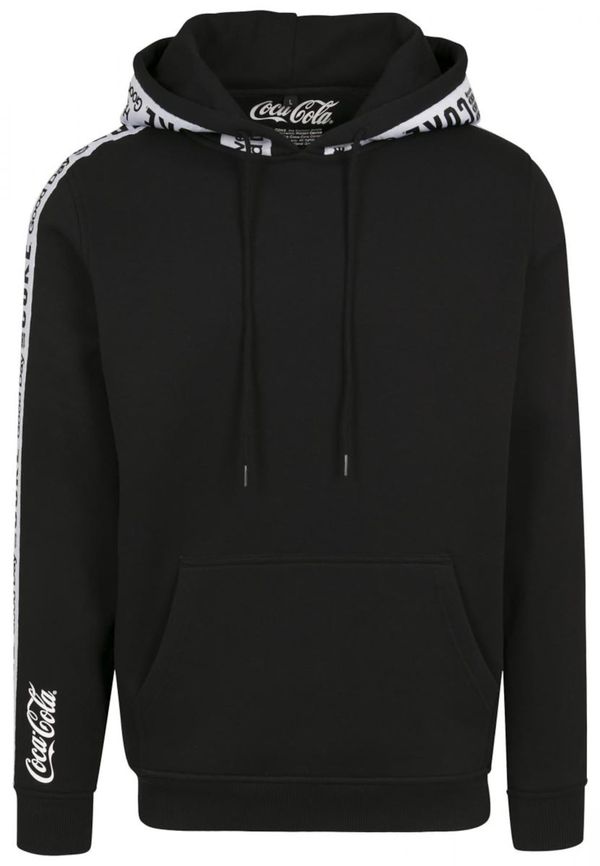 Merchcode Merchcode Sweater majica 'Coke'  crna / bijela