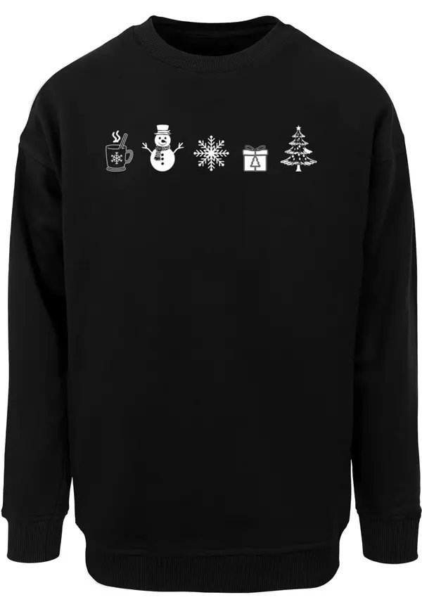 Merchcode Merchcode Sweater majica  crna / bijela