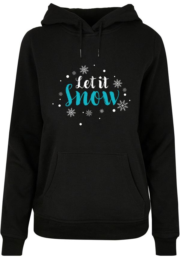 Merchcode Merchcode Sweater majica 'Let it snow '  plava / crna / bijela