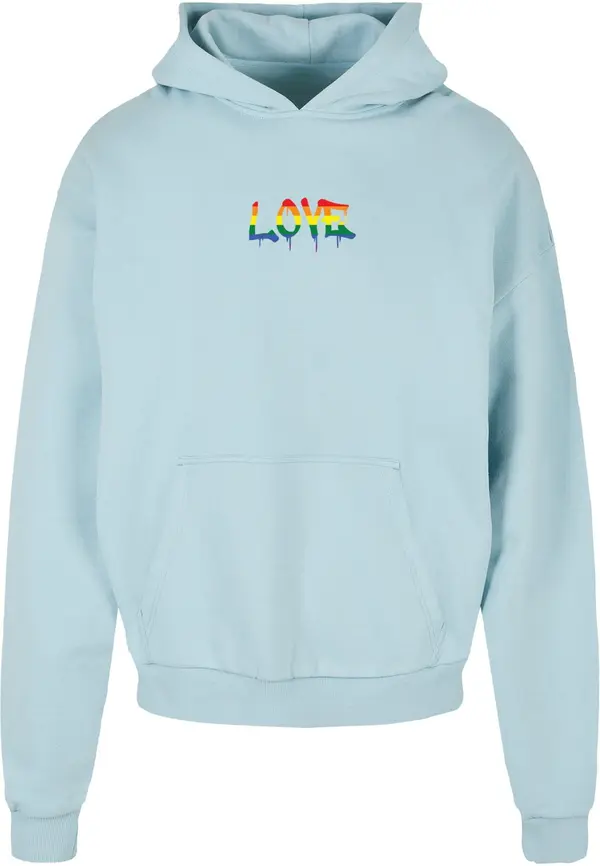Merchcode Merchcode Sweater majica 'Love Teddy'  svijetloplava / zelena / crna