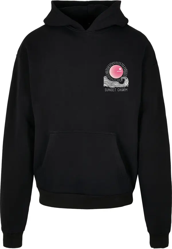 Merchcode Merchcode Sweater majica 'Sunset Charm'  purpurna / crna / bijela