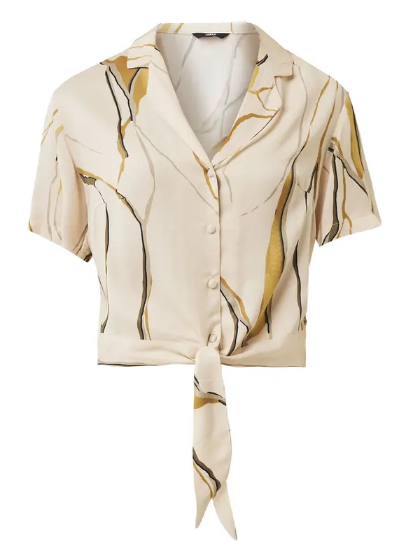 MEXX MEXX Bluza  bež / tamno bež / crna