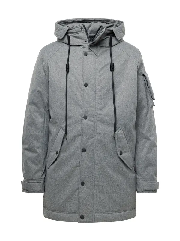 MEXX MEXX Lagana parka  siva melange / crna