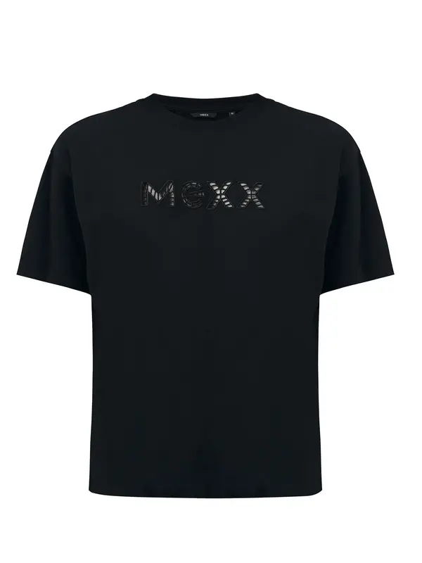 MEXX MEXX Majica  crna / srebro