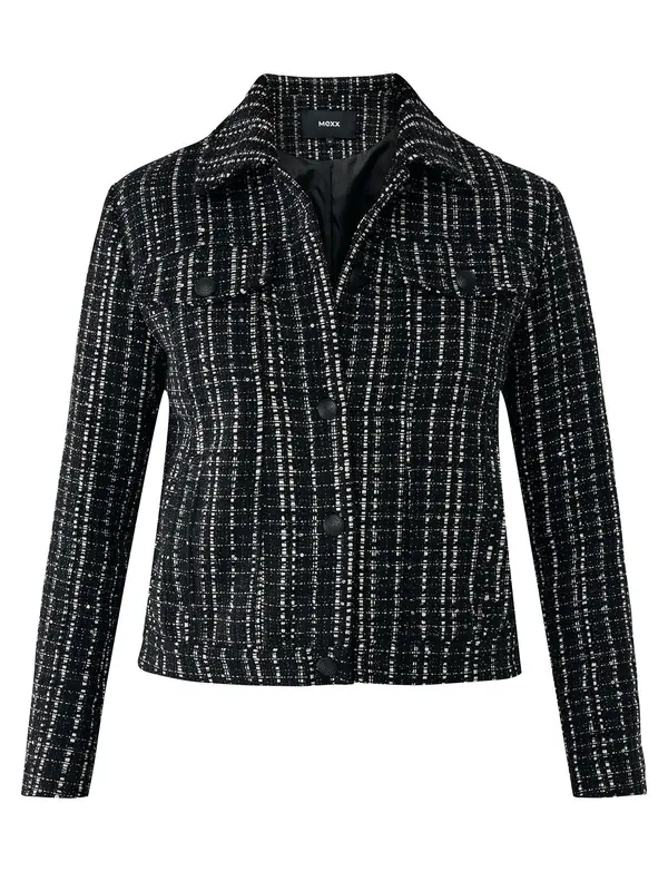 MEXX MEXX Prijelazna jakna  crna / bijela