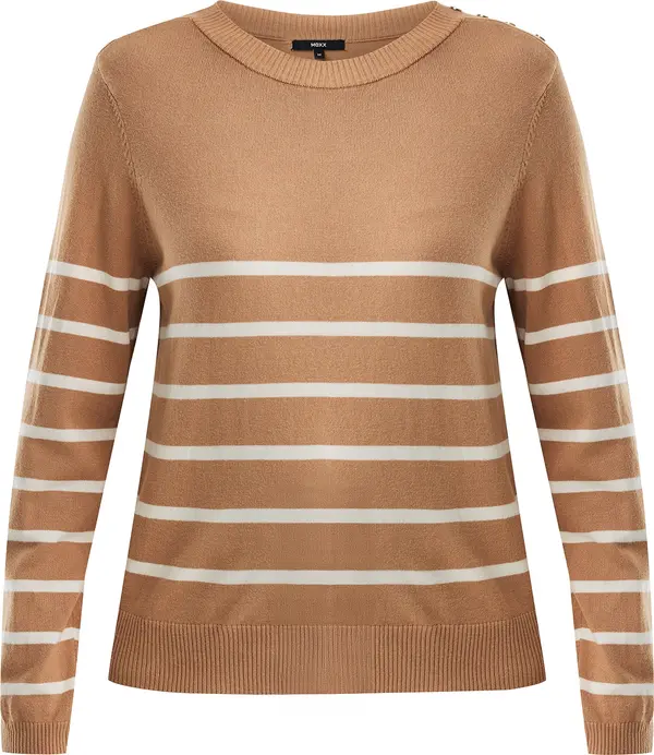 MEXX MEXX Pulover  kraljevski zelena / bijela