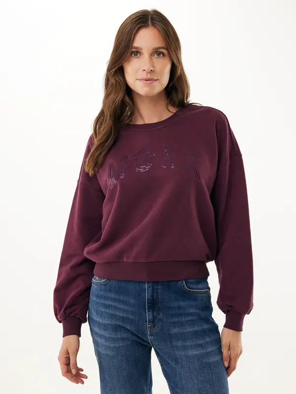 MEXX MEXX Sweater majica 'Oleander'  boja vina