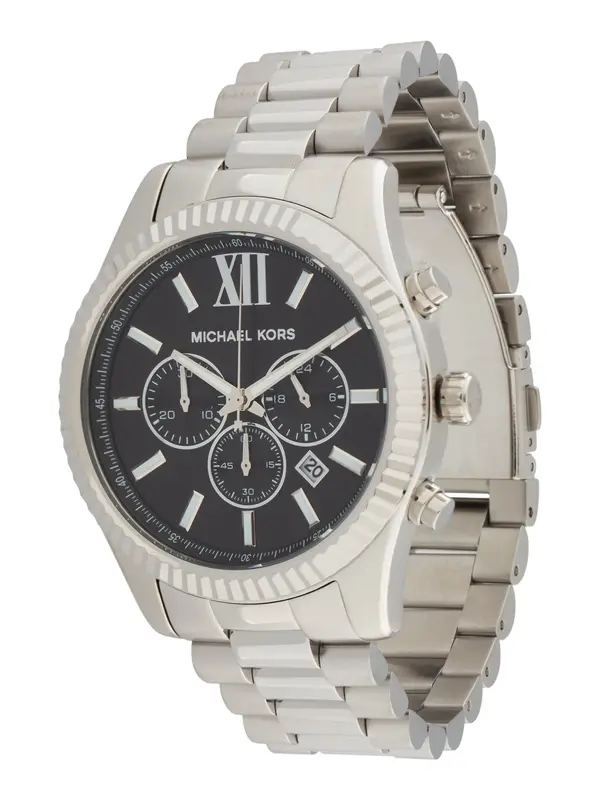 Michael Kors Michael Kors Analogni sat 'LEXINGTON'  crna / srebro