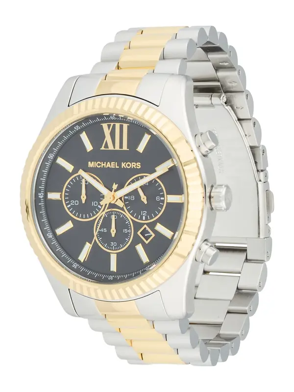 Michael Kors Michael Kors Analogni sat 'LEXINGTON'  zlatna / crna / srebro