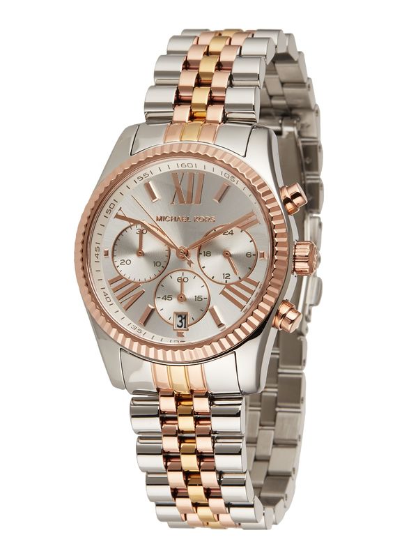 Michael Kors Michael Kors Analogni sat 'Lexington'  zlatna / srebro