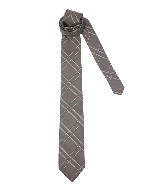 Michael Kors Michael Kors Kravata  tamo siva / bijela